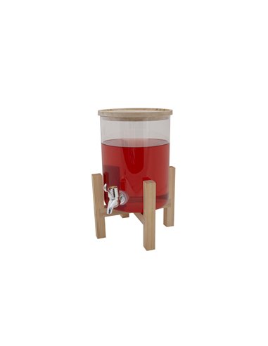 Cosy & Trendy | Sapdispenser met Houten Standaard 3 L