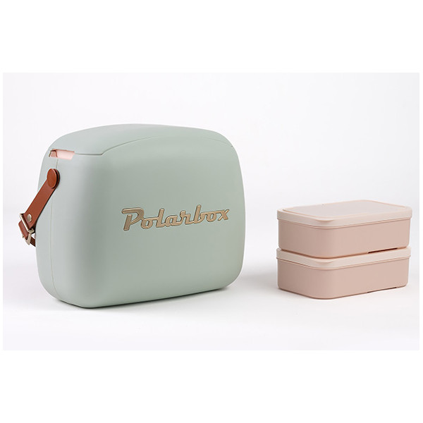 Polarbox coolerbag 6l matcha gold incl. 2x lunchbox