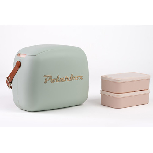 Polarbox coolerbag 6l matcha gold incl. 2x lunchbox