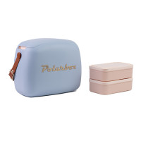 Polarbox coolerbag 6l foggy gold incl. 2x lunchbox