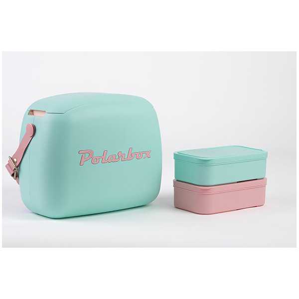 Polarbox coolerbag 6l pastelgroen incl. 2x lunchbox