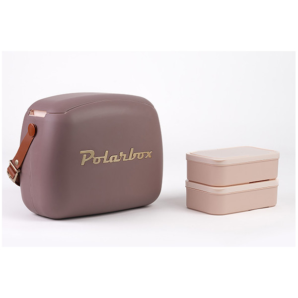 Polarbox coolerbag 6l mauve gold incl. 2x lunchbox