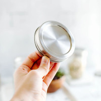 Mason Jar Deksel RVS
