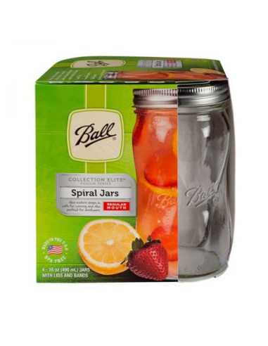 Ball | Mason Jar Elite SPIRAL 16 oz / 475 ml Regular Mouth (1 stuks)