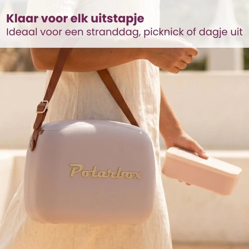 Polarbox coolerbag pearl gold 6l klaar voor elk uitstapje