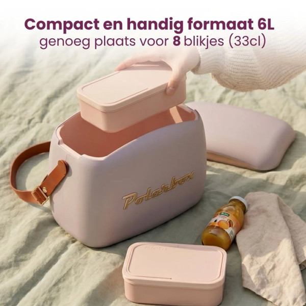 Polarbox coolerbag pearl gold 6l incl. 2x lunchbox 2