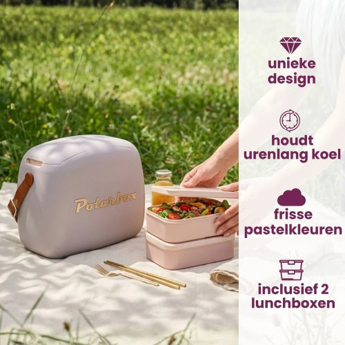 Polarbox coolerbag pearl gold 6l specificaties