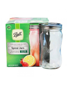 Ball | Mason Jar Elite SPIRAL 28 oz / 850 ml Wide Mouth (4 stuks) 2