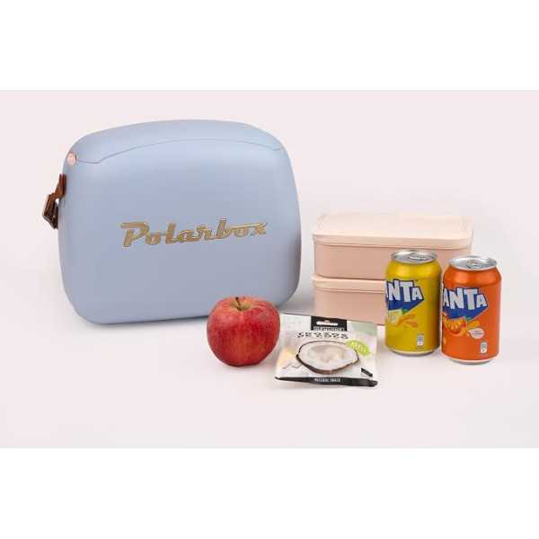 Polarbox coolerbag 6l foggy gold incl. 2x lunchbox