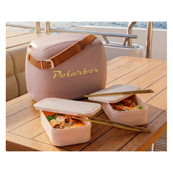 Polarbox coolerbag pearl gold 6l incl. 2x lunchbox 2