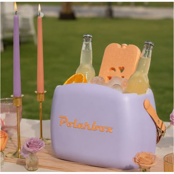 Polarbox coolerbag 6l paars incl. 2x lunchbox
