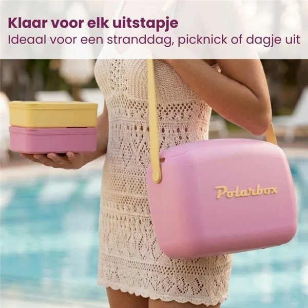 Polarbox coolerbag bubblegum-yellow 6l incl. 2x lunchbox 2