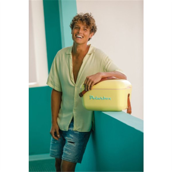 Polarbox koelbox geel-cyaan 20l 2