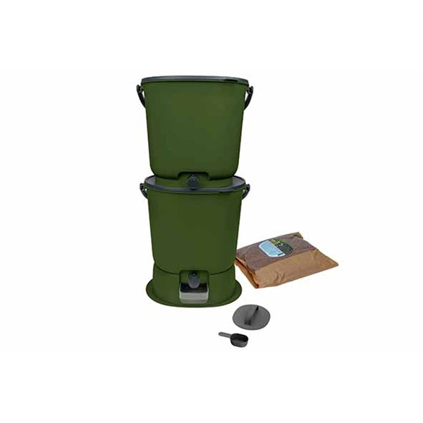 Skaza Organko Essential set 2× 15,3 L Olijfgroen