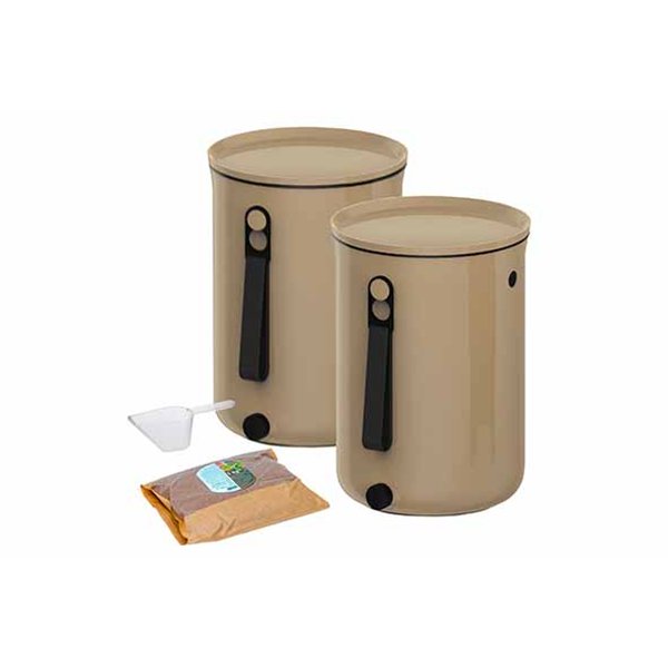 Skaza Bokashi Organko composteerder – set van 2 – Beige