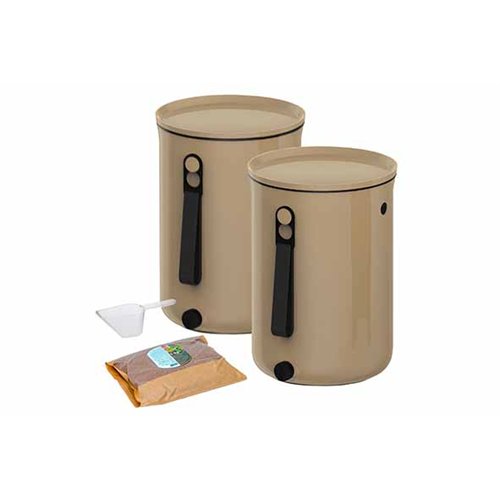Skaza Bokashi Organko composteerder – set van 2 – Beige