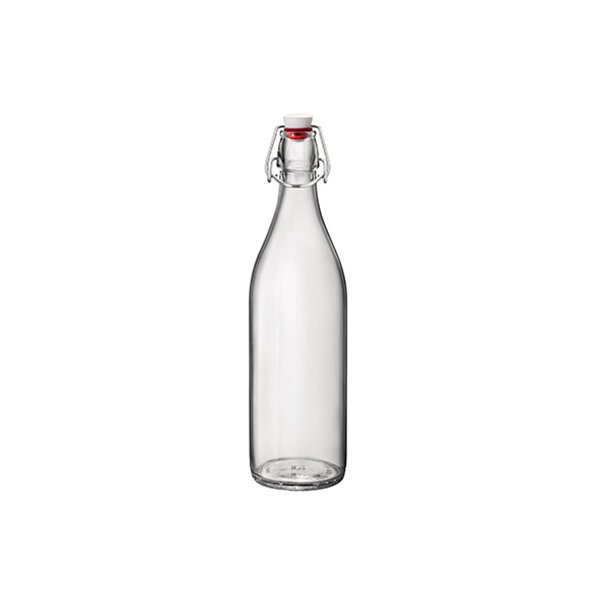 Bormioli Rocco Giara glazen fles met beugelsluiting – 1 L