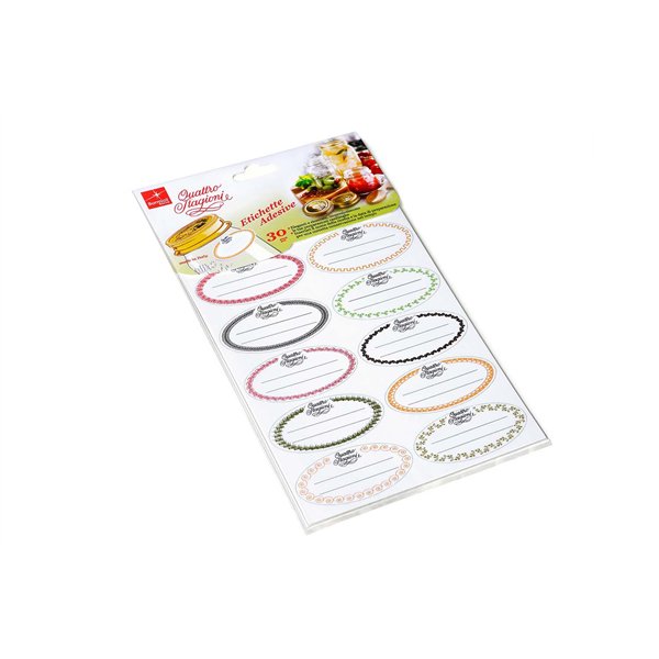 Bormioli Rocco Quattro Stagioni etiketten – 30 stuks