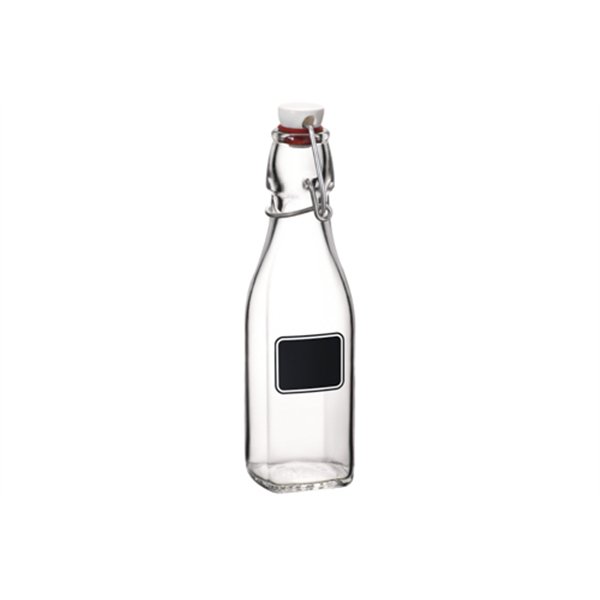 Bormioli Rocco Swing fles 250 ml met beugelsluiting & krijtvlak