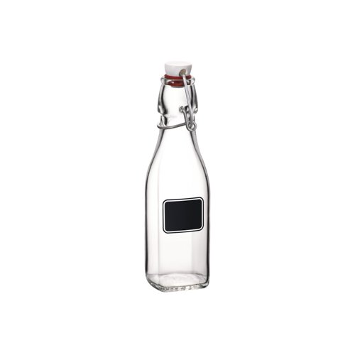 Bormioli Rocco Swing fles 250 ml met beugelsluiting & krijtvlak