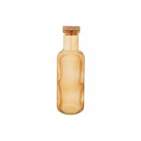Cosy & Trendy Raya glazen fles 1 L met kurk – oker