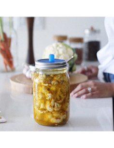 Mason Jar Fermentatiedeksels WIDE Mouth (3 stuks)