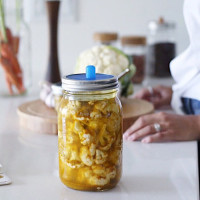 Mason Jar Fermentatiedeksels WIDE Mouth (3 stuks)