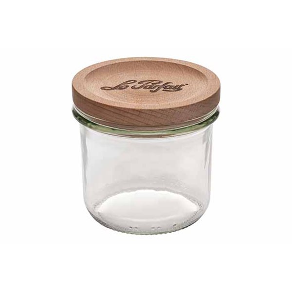 Le Parfait Bistrot Wood Edition voorraadpot 255 ml met beukenhouten deksel