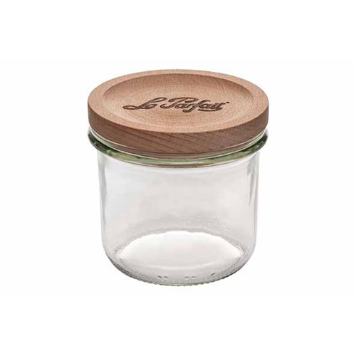 Le Parfait Bistrot Wood Edition voorraadpot 255 ml met beukenhouten deksel