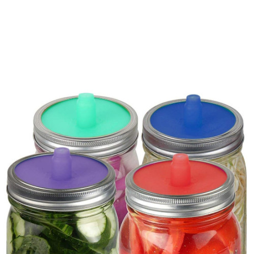 Mason Jar Fermentatiedeksels WIDE Mouth (4 stuks)