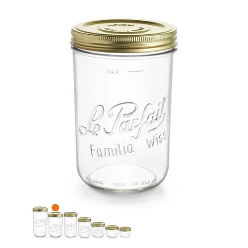 Le Parfait | Familia Wiss weckpot 1 L Ø 100 mm (6 stuks)