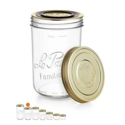 Le Parfait | Familia Wiss weckpot 1 L Ø 100 mm (6 stuks)