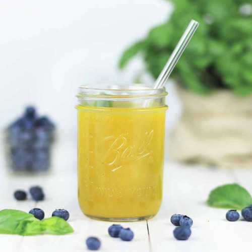 Cosy & Trendy Rietjes glas smoothie 15 cm + borstel (12 st.)