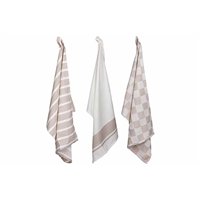Stoff Keukenhanddoek Sand - Set van 3