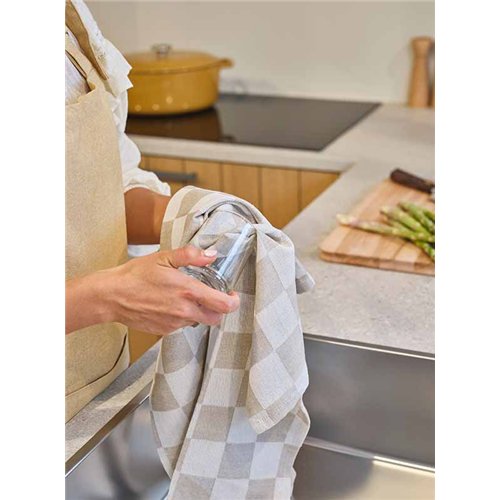 Stoff Keukenhanddoek Sand - Set van 3