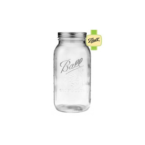Ball | Mason Jar Wide Mouth Half Gallon jar 64 oz / 1960 ml (1 stuks)