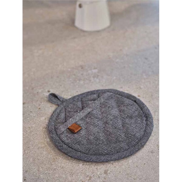 Stoff Pannenlap Black Chambray 2