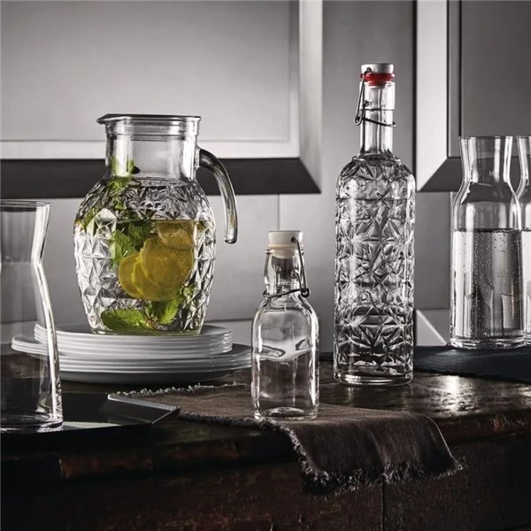 Bormioli Rocco Oriente glazen fles met beugelsluiting – 1 L 2