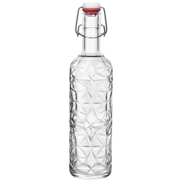 Bormioli Rocco Oriente glazen fles met beugelsluiting – 1 L