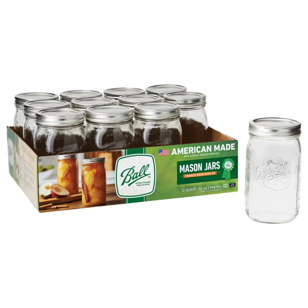 Ball Mason Jar Wide 945 ml (12 pack)