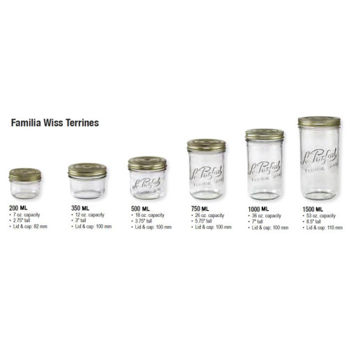Le Parfait | Familia Wiss Terrines / Paté weckpot 200 ml (6 stuks)