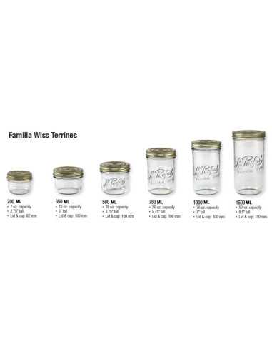 Le Parfait | Familia Wiss Terrines / Paté weckpot 200 ml (6 stuks)