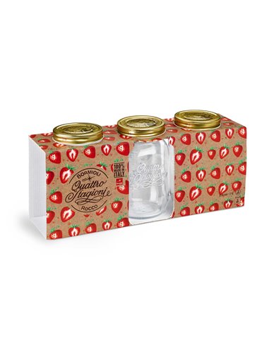 Bormioli Rocco | Quattro Stagioni Weckpot WM 1 L Giftbox (3 stuks)