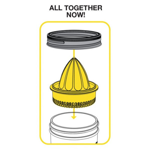 Mason Jar Juicer RVS Ø 86 mm