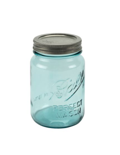 Ball | Mason Jar Collector's Edition Regular Mouth 16 oz Aqua Vintage (4 stuks)