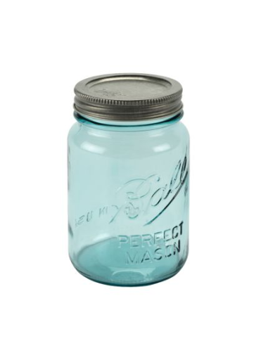 Ball | Mason Jar Collector's Edition Regular Mouth 16 oz Aqua Vintage (4 stuks)
