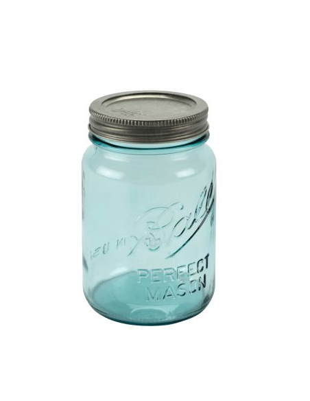 Ball | Mason Jar Collector's Edition Regular Mouth 16 oz Aqua Vintage (4 stuks)
