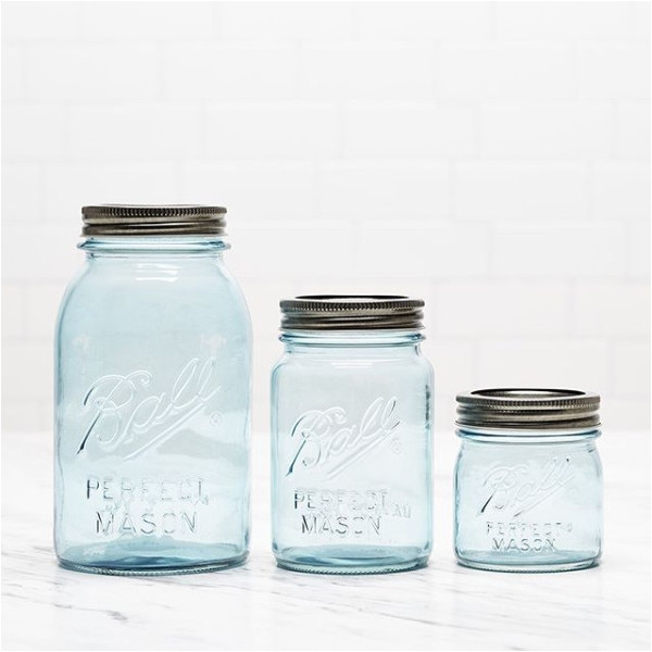 Ball | Mason Jar Collector's Edition Regular Mouth 16 oz Aqua Vintage (4 pack)