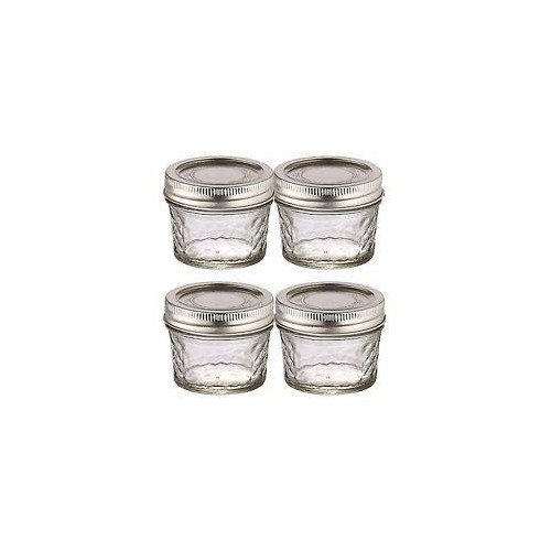 Ball | Mason Jar Regular Quilted Crystal 135 ml (4 stuks)