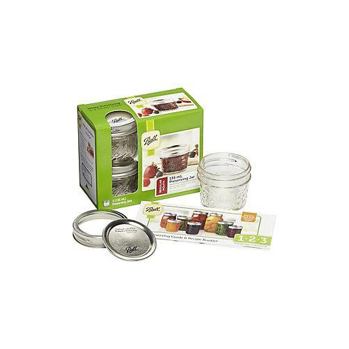 Ball | Mason Jar Regular Quilted Crystal 135 ml (4 stuks)